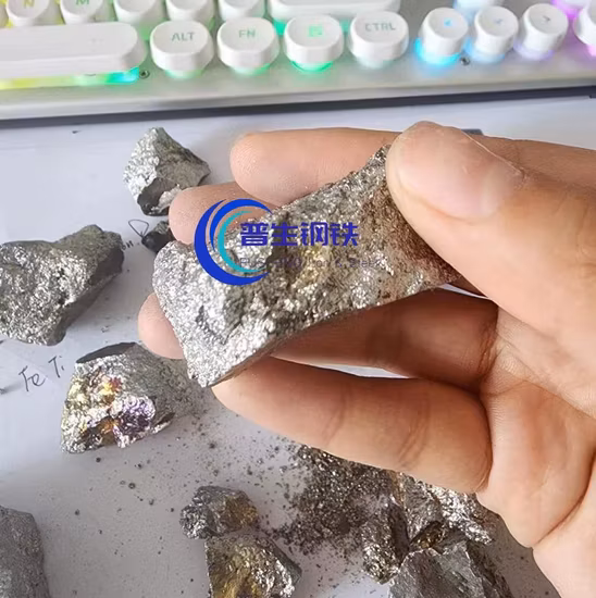 Feti Alloy Ferrotitanium 70 Metallklumpen/Pulver Eisen Ferrotitan zum Fabrikpreis